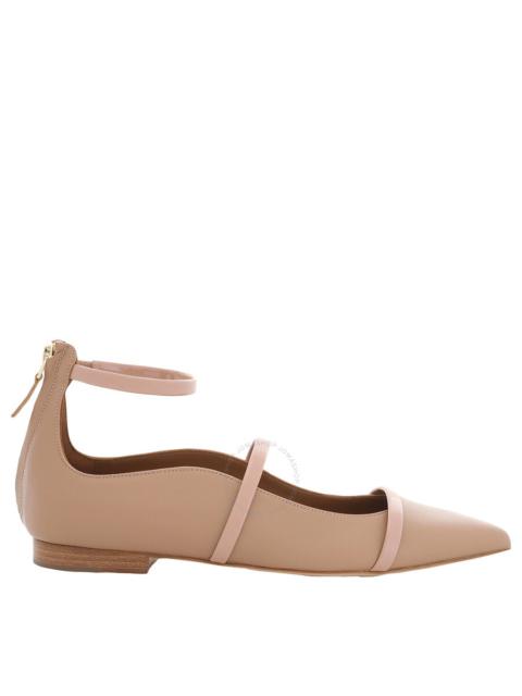 MALONE SOULIERS Malone Souliers Nude Leather Robyn Flats