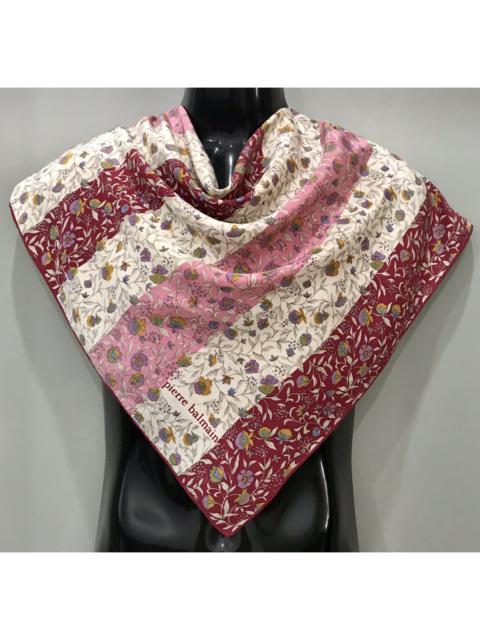 Other Designers Other - PIERRE BALMAIN FLORAL SCARF NECKERCHIEF