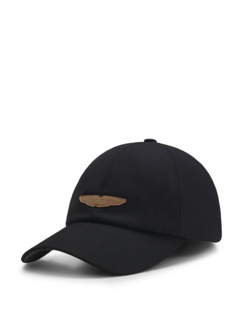 BOSS BOSS X ASTON MARTIN LOGO CAP IN A WOOL BLEND