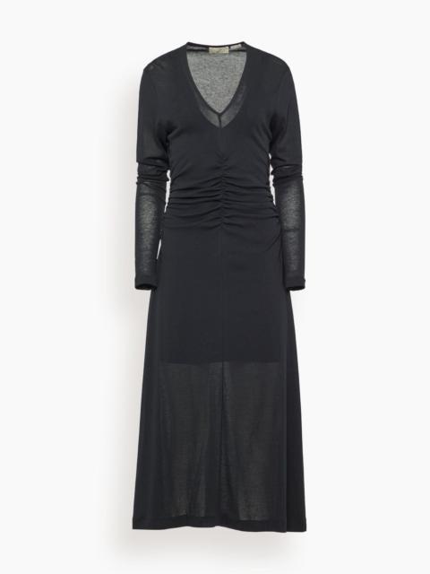 BITE Studios Steep V-Neck Dress in Black