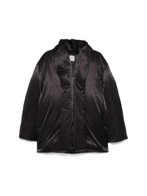 satin puffer jacket