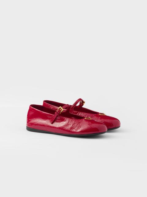Prada Naplak patent leather ballerinas