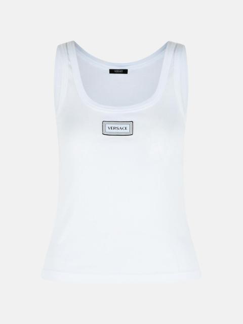 VERSACE WHITE COTTON TANK TOP