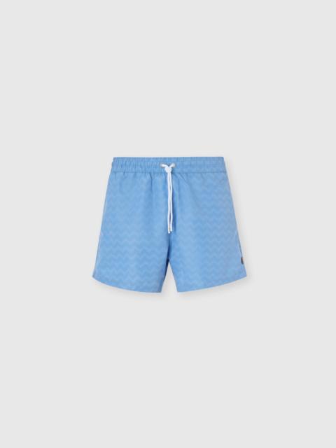 Missoni Mid-length swim shorts with tone-on-tone zigzag print