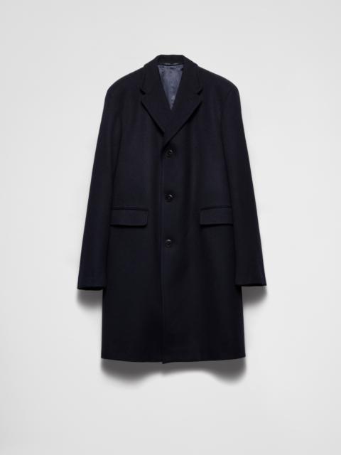 Single-breasted wool coat