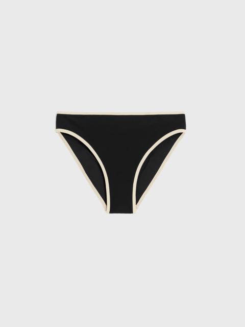 TOTEME Stripe edge bikini bottoms black