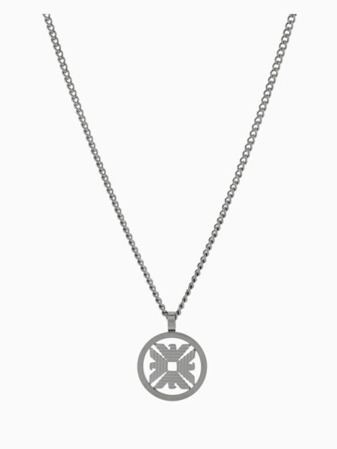 EMPORIO ARMANI STAINLESS STEEL PENDANT NECKLACE