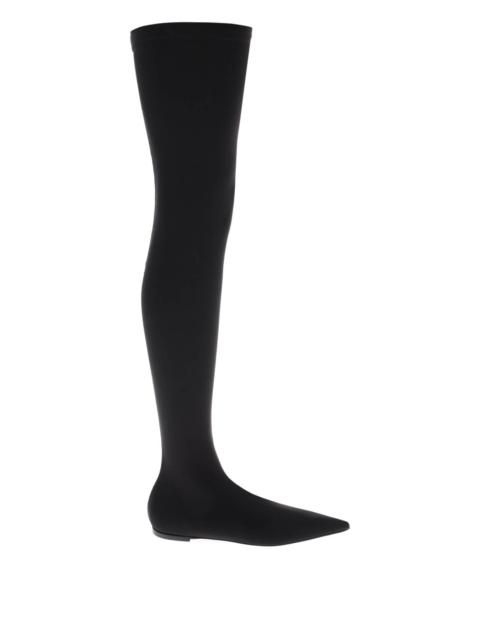 Dolce & Gabbana Stretch Jersey Thigh-High Boots Women