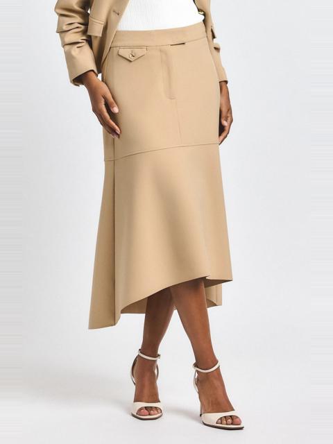 DEREK LAM 10 CROSBY Derek Lam 10 Crosby Nicolette High-Low Midi Skirt in Camel at Nordstrom