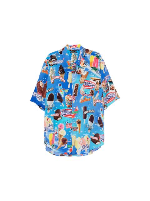 BALENCIAGA Balenciaga Blue Shirts Men