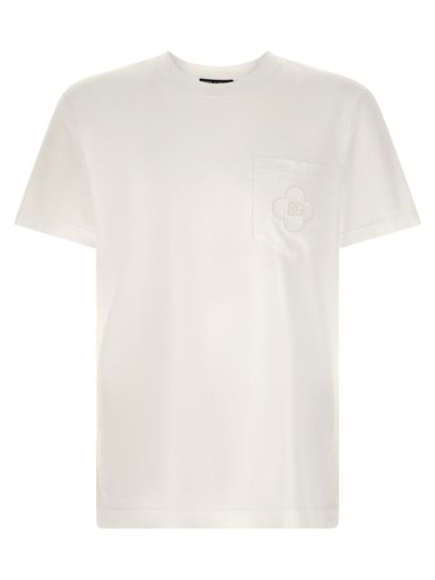 Dolce & Gabbana Dolce & Gabbana Men Openwork Logo T-Shirt