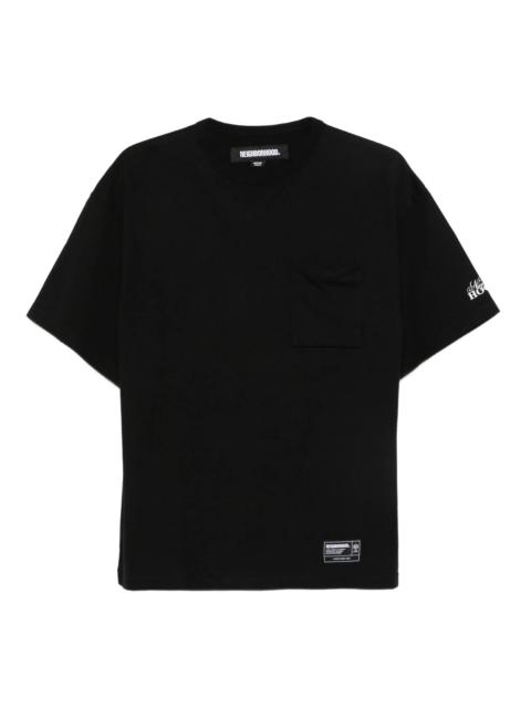 NEIGHBORHOOD logo-patch T-shirt