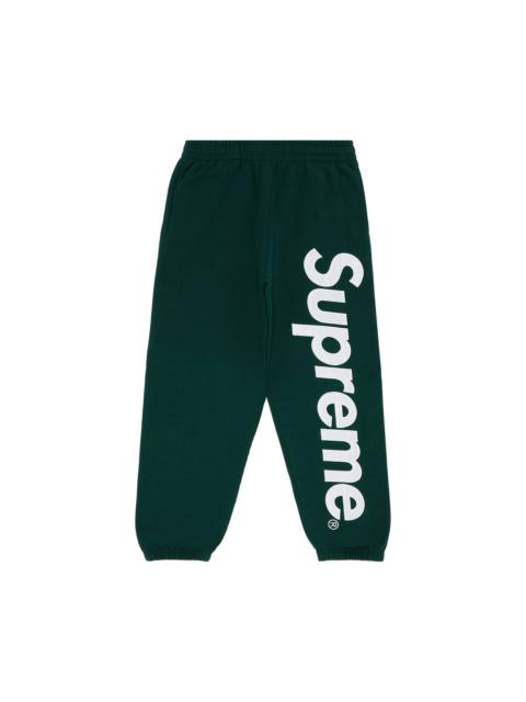 Supreme Supreme Satin Appliqué Sweatpant 'Dark Green'