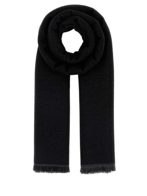 FENDI Fendi Men Black Wool Scarf