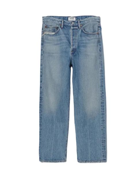 AGOLDE 90's Crop Mid Rise Straight in Hooked