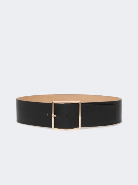 Max Mara Wide leather belt - BLACK