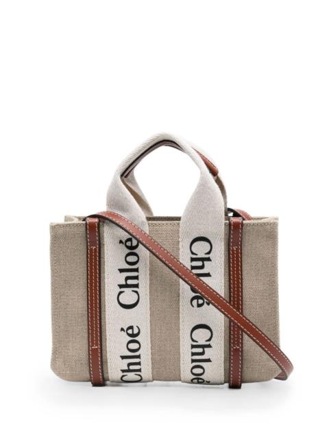 Chloé Chloé Women Woody Mini Canvas Tote