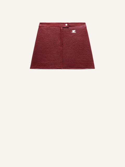 courrèges REEDITION VINYL MINI SKIRT