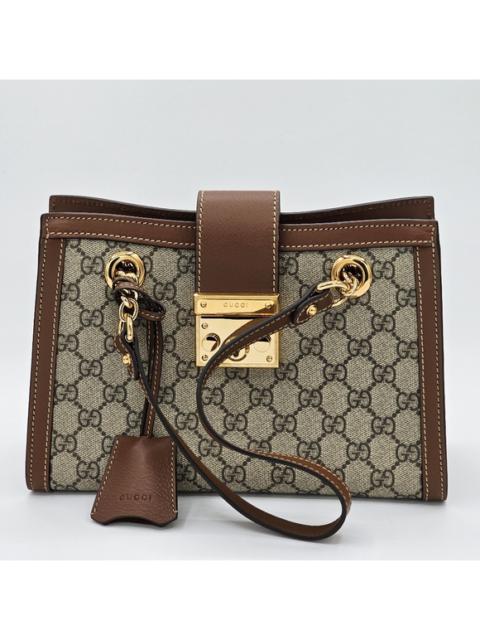 Gucci GG Supreme Small Padlock Shoulder Bag
