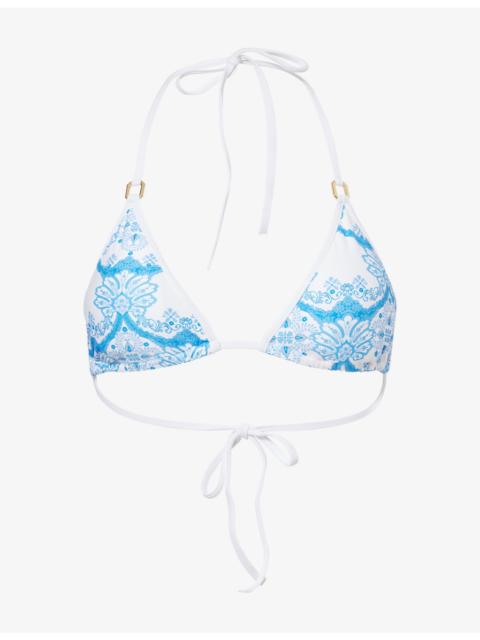 MELISSA ODABASH Malta Triangle Bikini Top