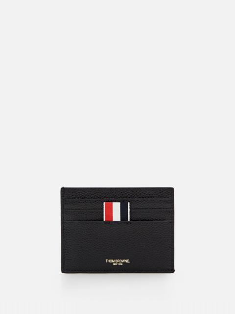 Thom Browne Black Pebble Grain Leather Cardholder