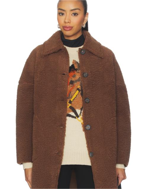 THE GREAT. The Plush Car Coat