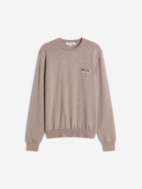 Maison Kitsuné DOUBLE FOX HEAD MERINO REGULAR JUMPER