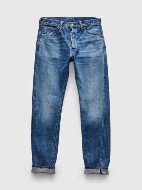 Pure Blue Japan "Natural Used Indigo" 14oz Washed Selvedge Denim - Relaxed Tapered Fit