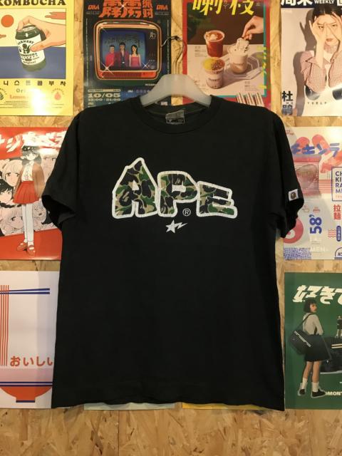 A BATHING APE® Distressed Rare Vintage BAPE Tee – OG Bapesta Lightning