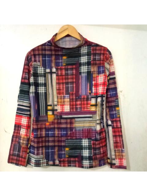 Other Designers Vintage Nouvo x Nouvo Mesh Sheer Patchwork Print