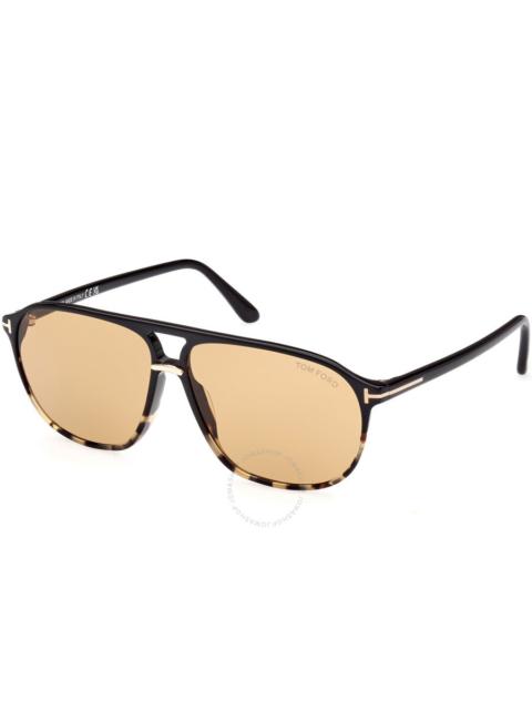 TOM FORD Tom Ford Bruce Brown Pilot Men's Sunglasses FT1026 05E 61