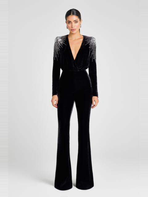 NADINE MERABI Giselle Black Jumpsuit
