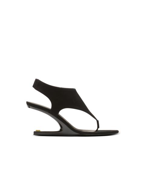 Balmain No Wedge suede sandals