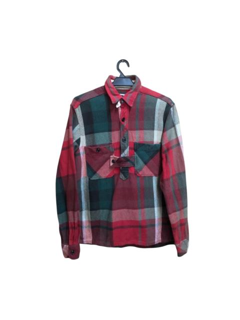 Engineered Garments Emginereed Garments Nepenthes New York Check Half Button Pull Over Shirt