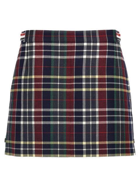 Tartan Twill Skirt Skirts Multicolor