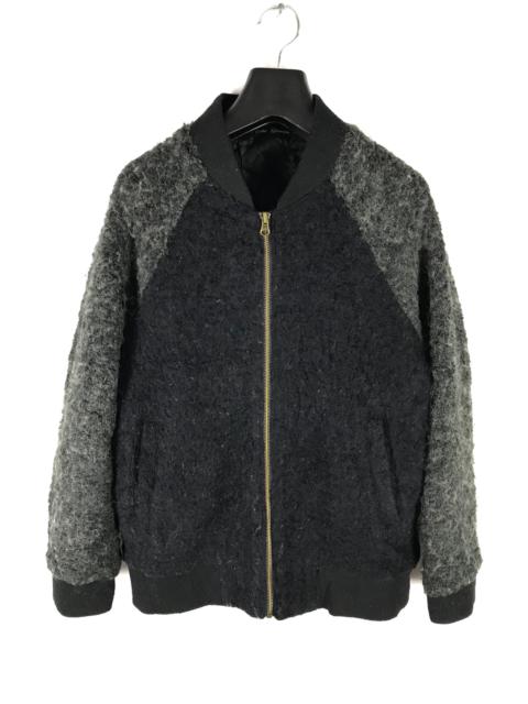 Other Designers Japanese Brand - RICHE GLAMOUR WOOL ACRYLIC BOMBER JACKET