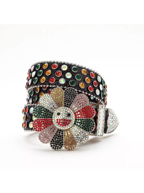 Streetwear - 105cm Smile Flower Rivet Belts