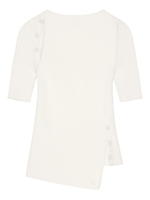 courrèges Oblique Buttoned Top