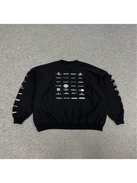 BALENCIAGA Balenciaga Archives Multi-Logo Sweatshirt