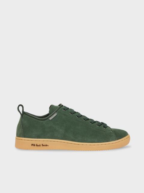 Paul Smith Khaki Green Suede 'Miyata' Trainers