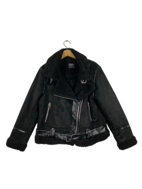 Other Designers Zara Black Faux Suede Jacket