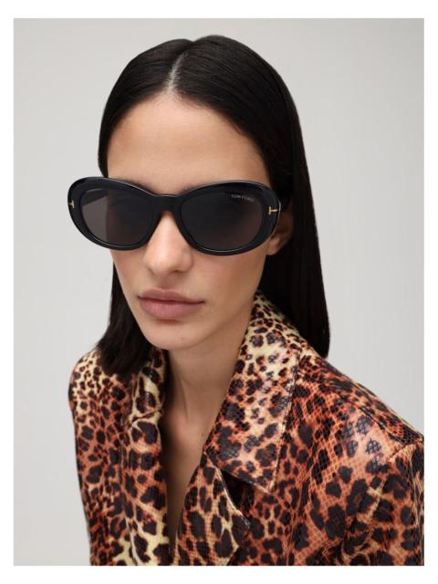 TOM FORD NEW TOM FORD ELODIE TF819 01A SUNGLASSES TOM FORD FT0819/S