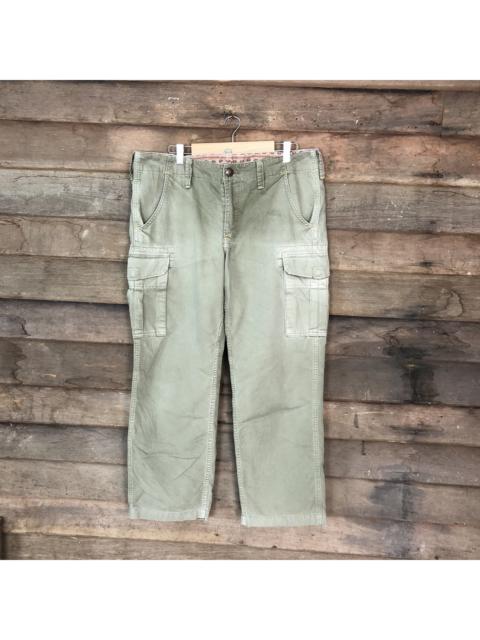 Other Designers Edwin - Edwin faded Green multipocket tactical Cargo Pants #6916