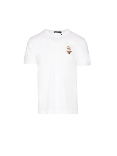 Dolce & Gabbana Dolce&Gabbana Men Embroidery Logo T-Shirt