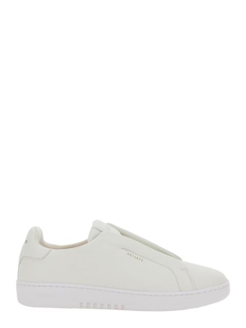 Axel Arigato Axel Arigato Men 'Dice Laceless' White Low Top Sneakers With Logo Lettering On Side And Heel In Leat