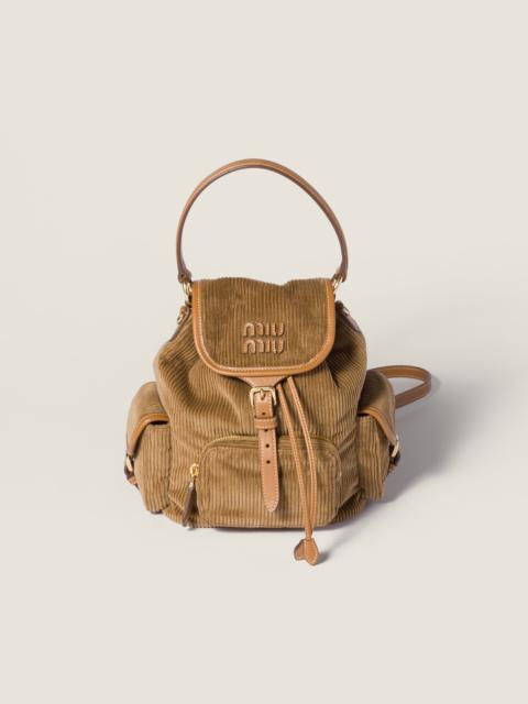Miu Miu Corduroy backpack
