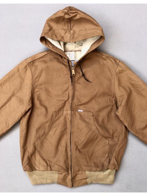 Carhartt Like New Carhartt Duck Canvas Bomber Hooded Workwear Jacket