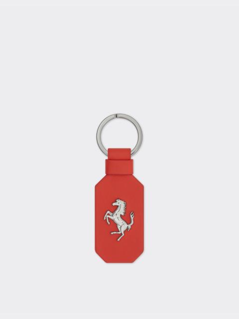 Ferrari Leather keyring with Prancing Horse