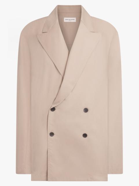 Dries Van Noten DOUBLE BREASTED RELAXED STYLE JACKET | SAND