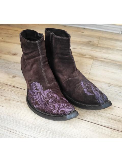 Other Designers Gianni Barbato - GRAIL! Embroidered boots.Like Saint Laurent or Dioir boots